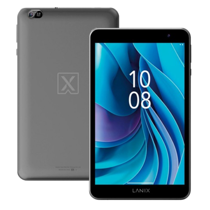 Tablet Lanix Ilium PAD RX8 8" AllWinner A523 64GB RAM 4GB Cámara  5MP+8MP Android 15 Gris