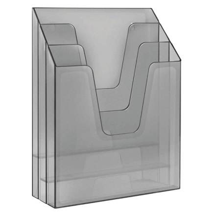Organizador Vertical ACRIMET de 3 Divisiones Color Humo