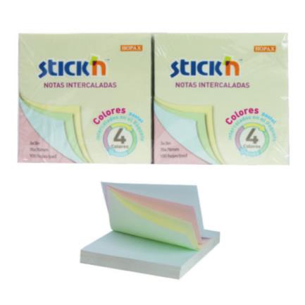 Notas Adhesivas Mae 3X3 Colores Pasteles con 12 Piezas de 100 Hojas c/una