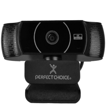 Cámara Web Perfect Choice USB 4K reales con 8 MPX autofocus Color Negro
