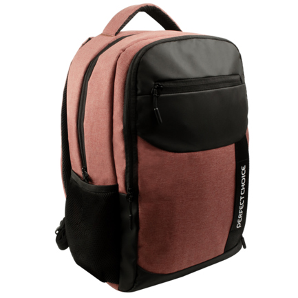 Mochila Perfect Choice para Laptop De 15.7" Negra-Terracota Youth