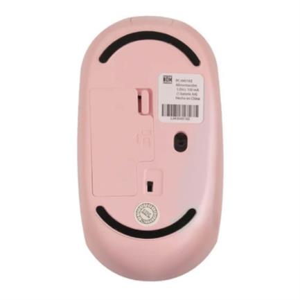 Mouse Inalámbrico Perfect Choice Whisper 2.4 GHz Conector Dual USB C/A Alcance 10m Color Rosa 3