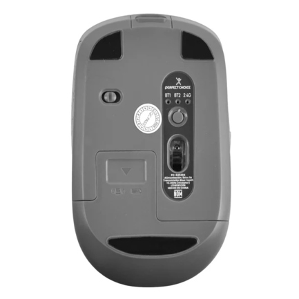 Mouse Inalámbrico Ergonómico Perfect Choice Iluminación RGB Orion 3200 dpi Negro/Gris 3