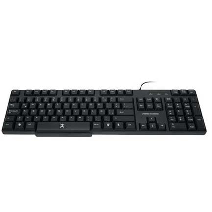 TECLADO ALAMBRICO PERFECT CHOICE ANTIDERRAME CONEXIoN USB NE