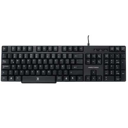 TECLADO ALAMBRICO PERFECT CHOICE ANTIDERRAME CONEXIoN USB NE 3