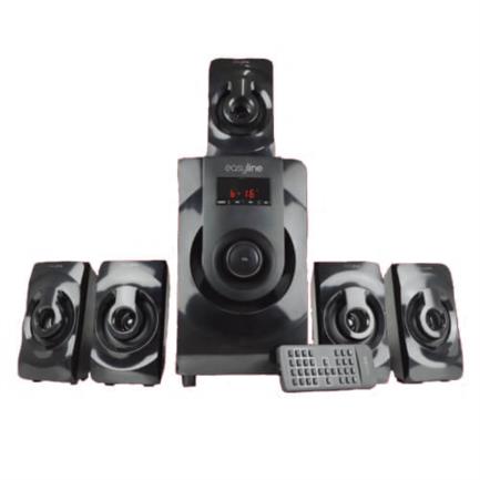Teatro casa easy line 5.1 canales bluetooth color negro