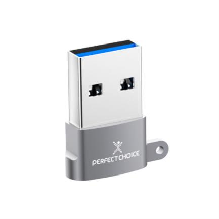Adaptador Perfect Choice USB Tipo A a USB Tipo C 3