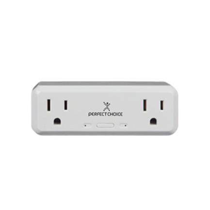 Conector Perfect Choice Inteligente Doble IOT Color Blanco