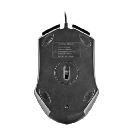 Mouse Easy Line Óptico Alámbrico USB 1200dpi Color Negro 3