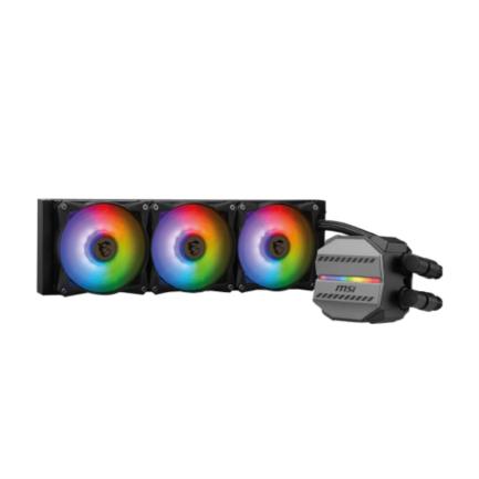Enfriamiento Liquido para CPU MSI MAG CoreLiquid M360 360mm ARGB Compatible S 1200 1700 AM4 AM5 Negro Plata