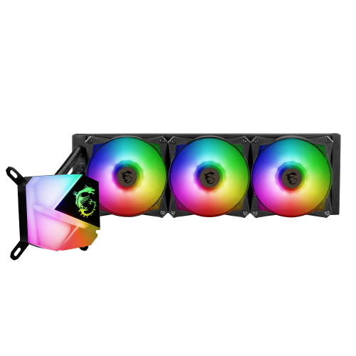 Enfriamiento Liquido para CPU MSI MAG CoreLiquid C360 360mm ARGB Compatible S 1200 1700 AM4 AM5 TR4 TRX4 Negro