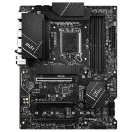 Tarjeta Madre MSI Pro Z790-P WIFI 4xDDR4 128GB 5333Mhz PCIe 5.0 M.2 1xHDMI 1xDP S 1700 13th Gen ATX Wi-Fi 6E BT