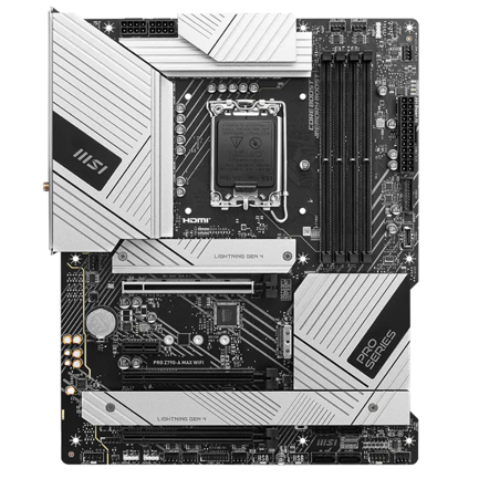 Tarjeta Madre MSI PRO Z790 A MAX WIFI SOCKET 1700 4 DDR5 7800 HDMI DP4 M.2 ATX 4