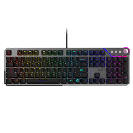 Teclado Gamer MSI STRIKE 600 SILENT LED RGB Mecánico Membrana Alámbrico USB Negro Inglés 3