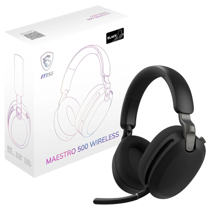 Audifonos MSI Maestro 500W Black Wireless BT 90hrs ANC PC Consolas Negro 2