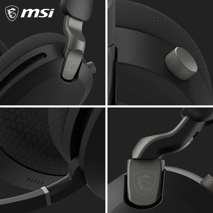 Audifonos MSI Maestro 500W Black Wireless BT 90hrs ANC PC Consolas Negro 3