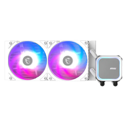 Enfriamiento Líquido MSI MAG CORELIQUID A13 240 para CPU 2x 120mm hasta 2000RPM Blanco 2