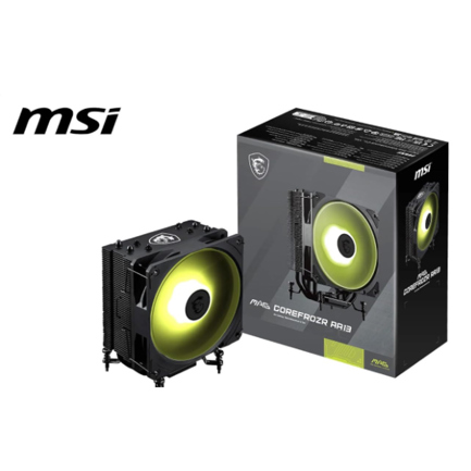 Disipador P/CPU MSI (MAG COREFROZR AA13) Fan 120MM ARGB Socket 1700 1851 AM4 AM5 Negro 3