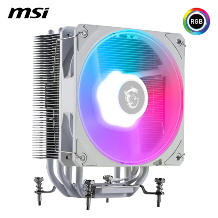 Disipador P/CPU MSI (MAG COREFROZR AA13 White) Fan 120MM ARGB Socket 1700 1851 AM4 AM5 Blanco 2