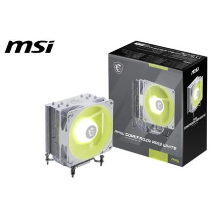 Disipador P/CPU MSI (MAG COREFROZR AA13 White) Fan 120MM ARGB Socket 1700 1851 AM4 AM5 Blanco 3