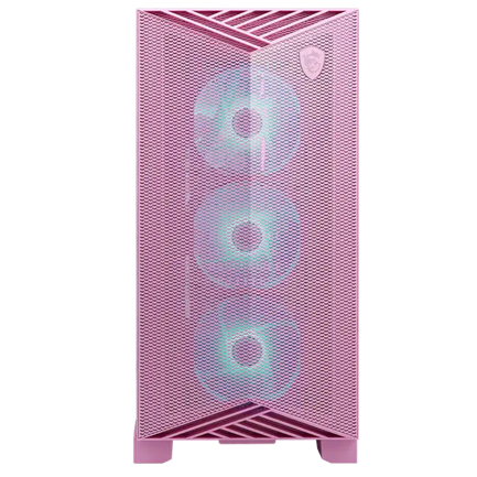 Gabinete MSI MPG GUNGNIR 212R PZ PINK Torre Media ATX 4 Ventiladores RGB Vidrio Templado Rosa