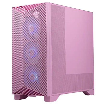 Gabinete MSI MPG GUNGNIR 212R PZ PINK Torre Media ATX 4 Ventiladores RGB Vidrio Templado Rosa 2