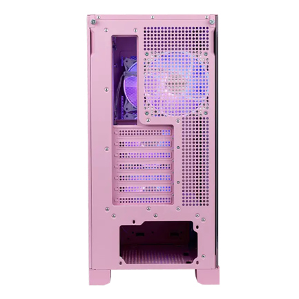 Gabinete MSI MPG GUNGNIR 212R PZ PINK Torre Media ATX 4 Ventiladores RGB Vidrio Templado Rosa 3