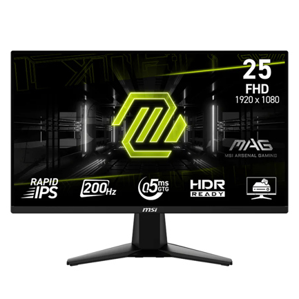 Monitor Gamer 24.5 MSI MAG 255F E20 LCD 1920x1080 Full HD FreeSync 200Hz HDMI/DisplayPort Negro 5