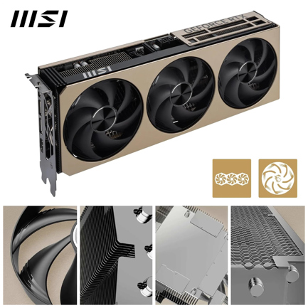 Tarjeta de Video MSI NVIDIA GeForce RTX 5080 INSPIRE 3X OC 16GB GDDR7 PCI Express 5.0 Gamer
