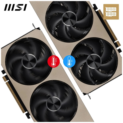 Tarjeta de Video MSI NVIDIA GeForce RTX 5080 INSPIRE 3X OC 16GB GDDR7 PCI Express 5.0 Gamer 2