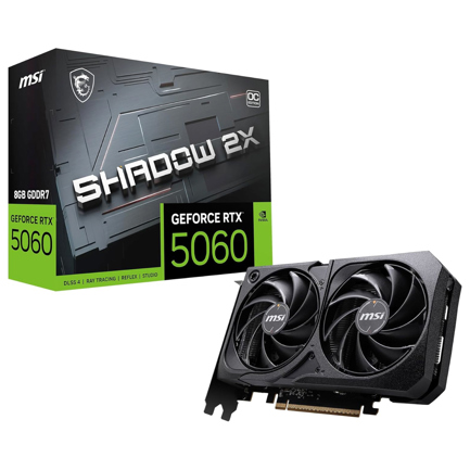 Tarjeta de Video MSI NVIDIA GeForce RTX 5060 SHADOW 2X OC 8GB GDDR7 PCI Express 5.0 Gamer 3