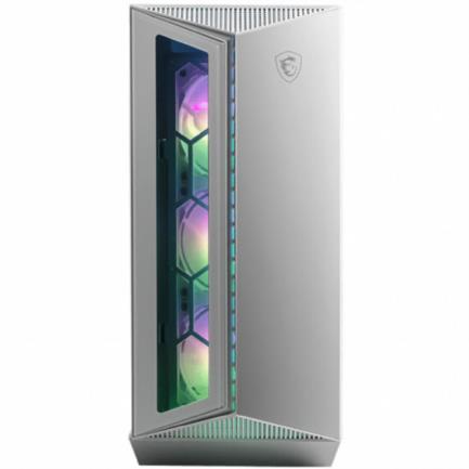 Gabinete Gamer MSI MPG Gungnir 110R Mid Tower ITX mATX ATX 4xFan ARGB Cristal Templado Color Blanco