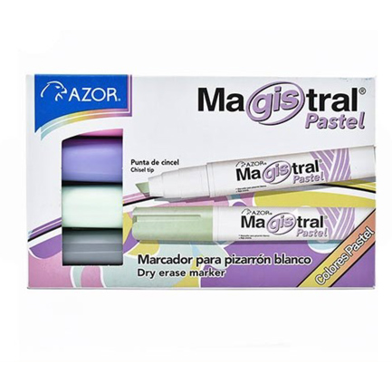 Marcador Magistral Didactico Colores Pastel Paquete con 4 piezas 2