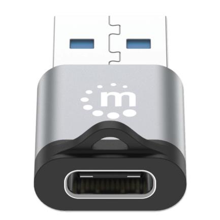 Adaptador USB-C V3.2 Gen1 AM-CH 5Gbps 3A Aluminio Gris Espacial/Negro