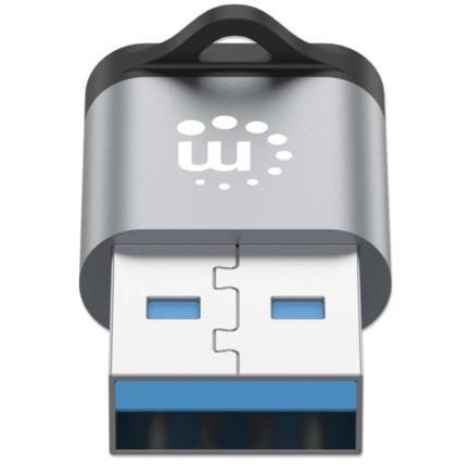 Adaptador USB-C V3.2 Gen1 AM-CH 5Gbps 3A Aluminio Gris Espacial/Negro 2