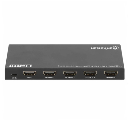Video Splitter MANHATTAN HDMI 4k@60Hz 1 in 4 out Reductor Escala 4