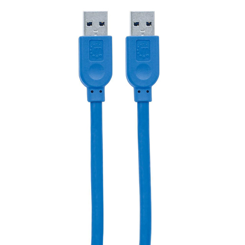 Cable USB MANHATTAN V3.2 A-A 1.8M Azul 5 Gbps