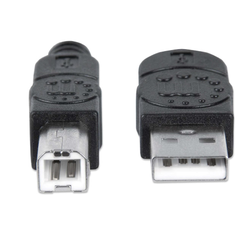 Cable Manhattan USB V2.0 A-B  0.9M Negro 2