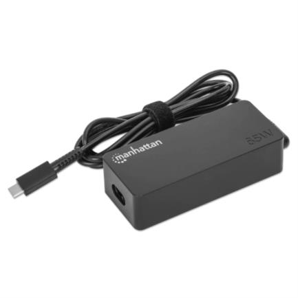 Cargador manhattan para laptop usb-c 65w color negro