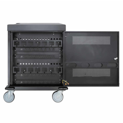 Carrito de carga MANHATTAN con 32 contactos CA  32 Tomas de corriente NEMA 5-15R 3