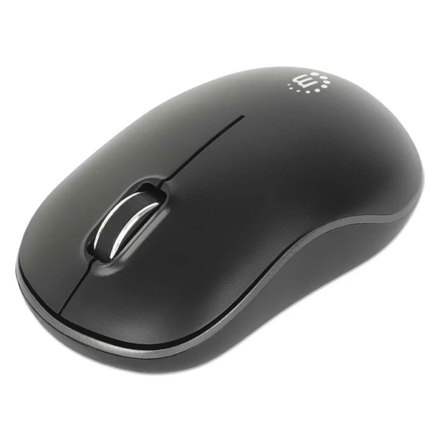 Mouse Optico Inalambrico Manhattan 3 botones 2.4G Negro