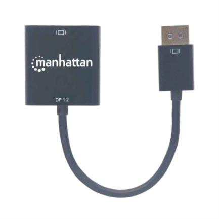 Adaptador Manhattan DisplayPort 1.2a M a DVI-D H Activo Color Negro 2