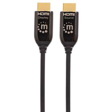 Cable Manhattan HDMI M-M Óptico Activo Clasificación PlénumFibra Optica 30m Color Negro 3