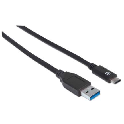 Cable Manhattan USB A-C 3.2 Súper Velocidad 1m Color Negro 3