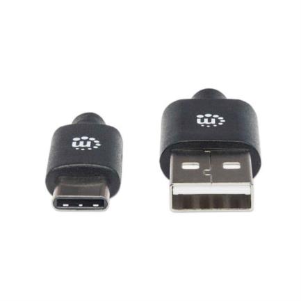 Cable Manhattan USB A-C 2.0 Alta Velocidad 3m Color Negro 2
