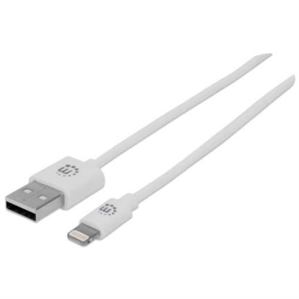 Cable Manhattan Lightning a USB-A 1m Color Blanco