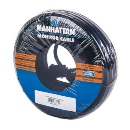 Cable Manhattan para Monitor SVGA HD15 M-M 30m Color Negro 3