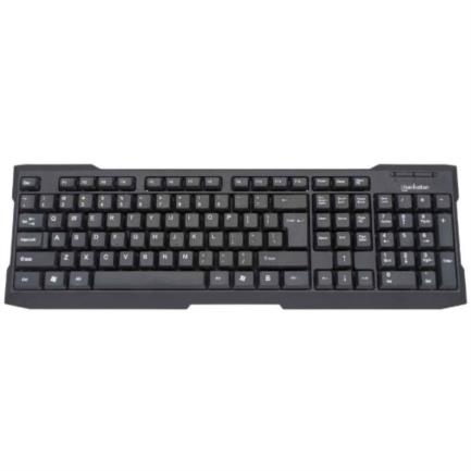 Teclado Manhattan Estándar USB Color Negro 2