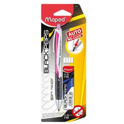 Lapicero maped auto 0.5 + minas. caja c/12 blisters