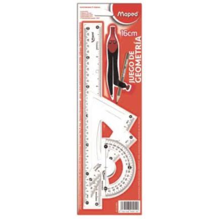 Juego de geometría maped eco c/5pzas blister